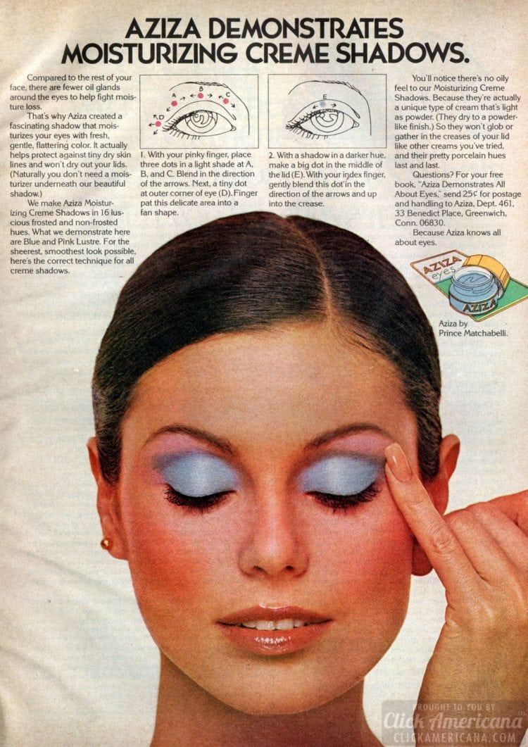 60S Eye Makeup Blue Eyeshadow The Good The Bad The Ugly Vintage Makeup Click