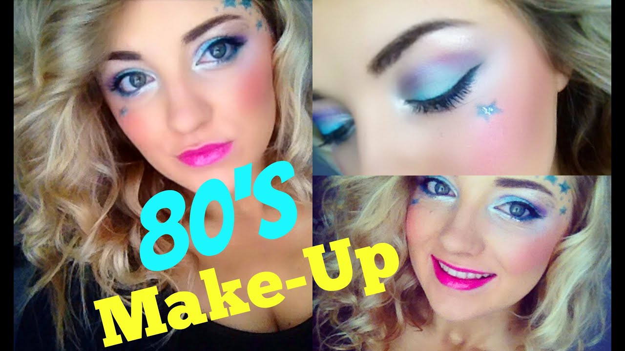 80S Eye Makeup 80s Girl Makeup Tutorial Youtube