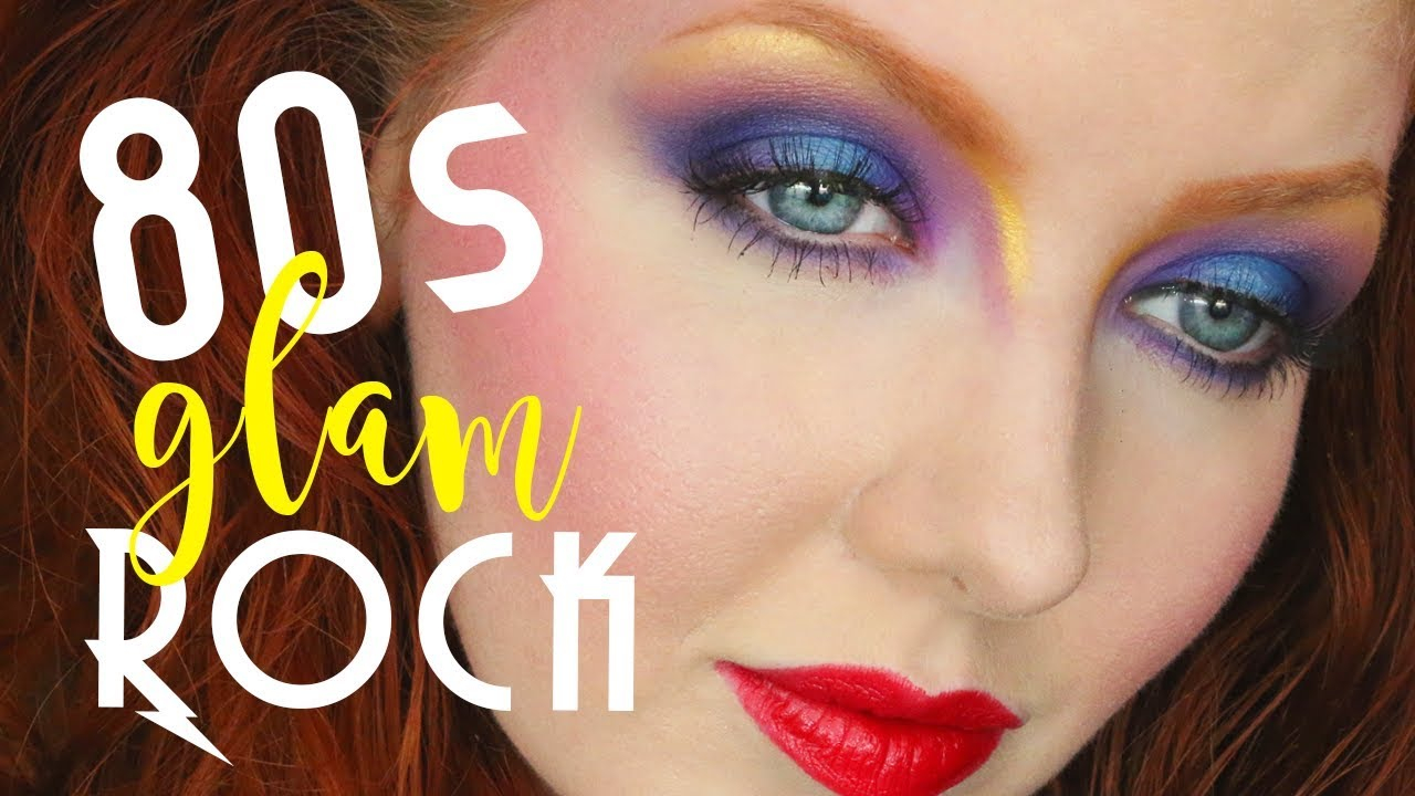80S Eye Makeup 80s Glam Rock Makeup Tutorial Youtube