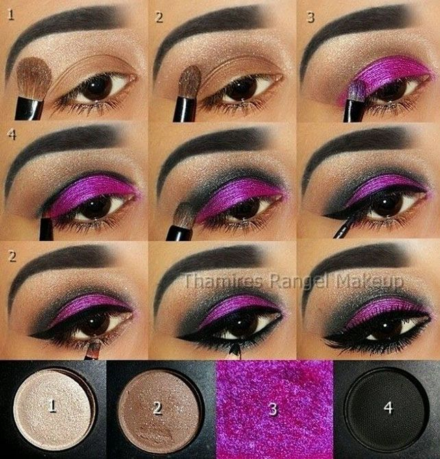 80S Eye Makeup Tutorial Best Ideas For Makeup Tutorials Winged Purple Eye Makeup Tutorial