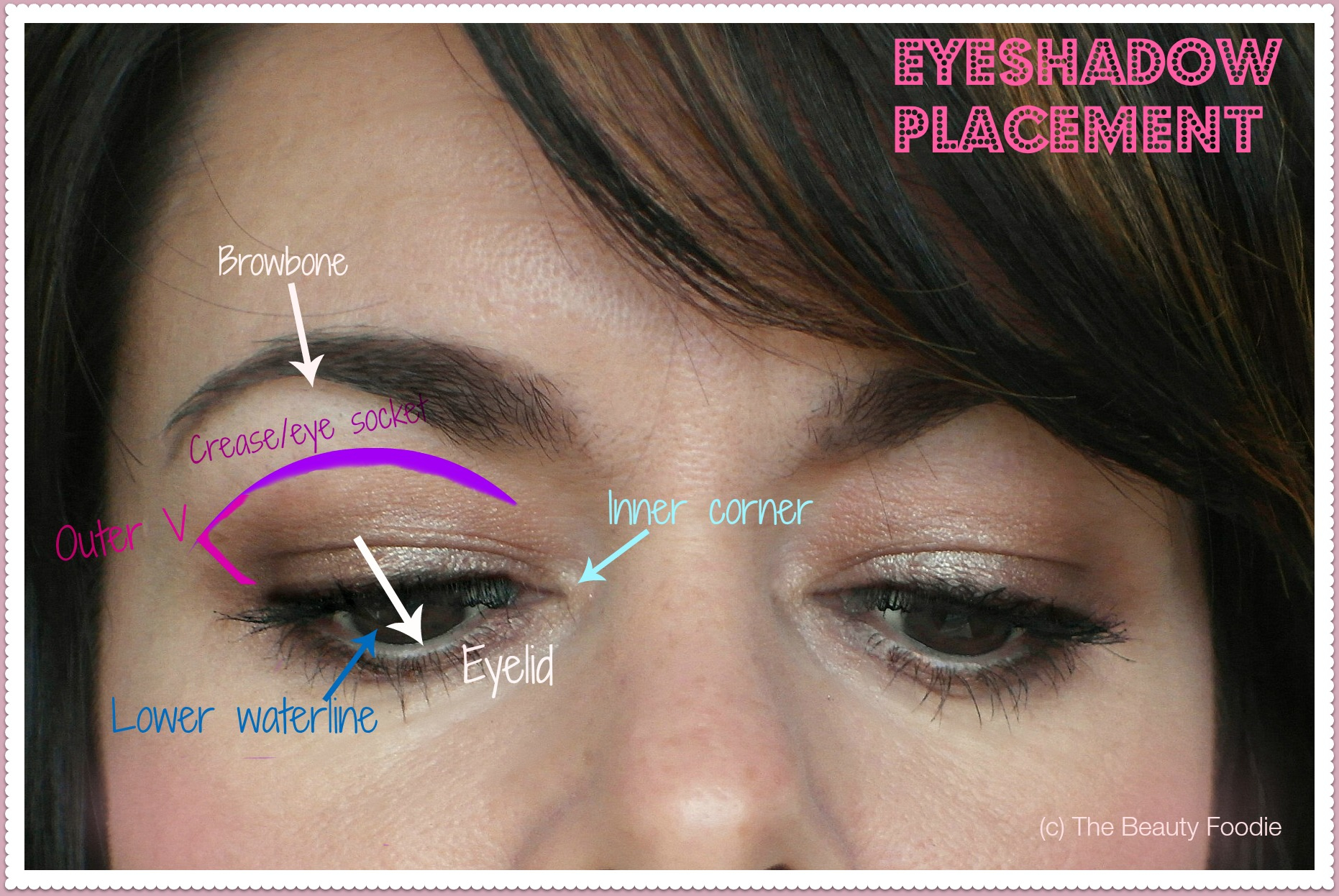 Applying Eye Makeup Eyeshadow Placement Where Do I Apply It The Beauty Foodie