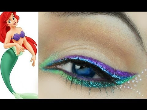 Ariel Eye Makeup Disney Princess Makeup The Little Mermaid Ariel Youtube
