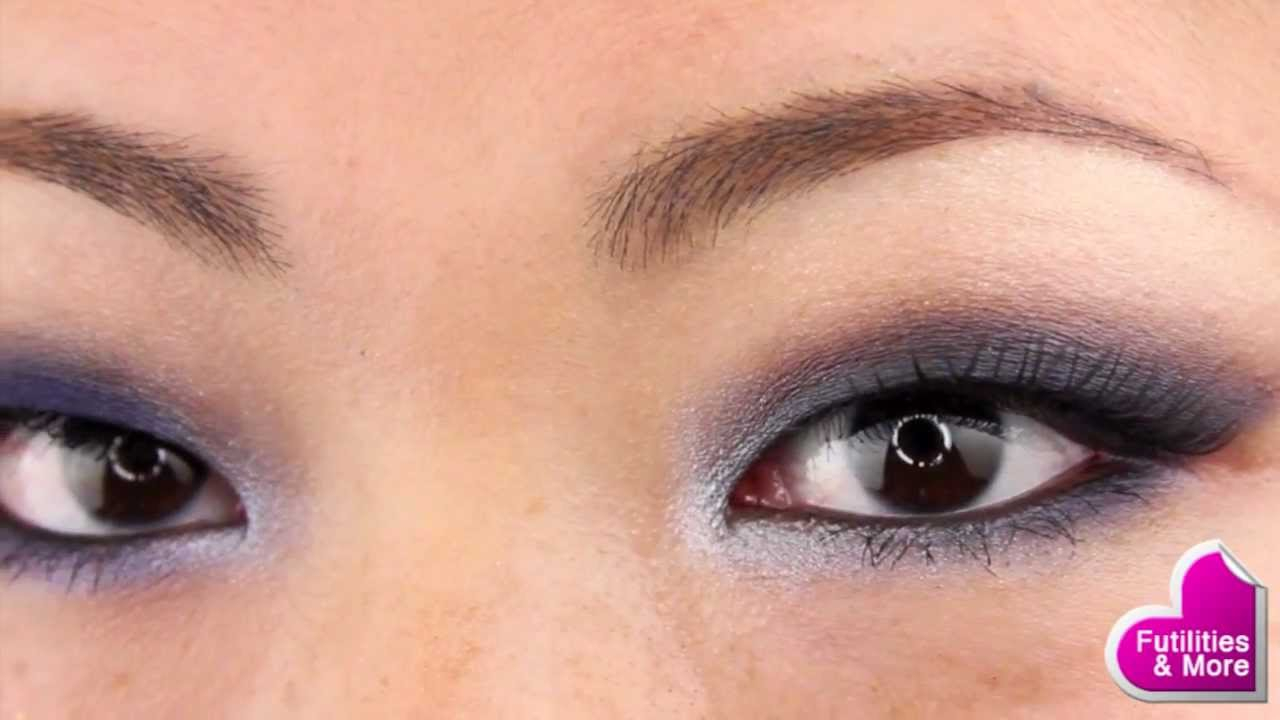 Asian Eye Makeup Tutorial Navy Smoky Eyes Makeup Tutorial Using Drugstore Products Only For