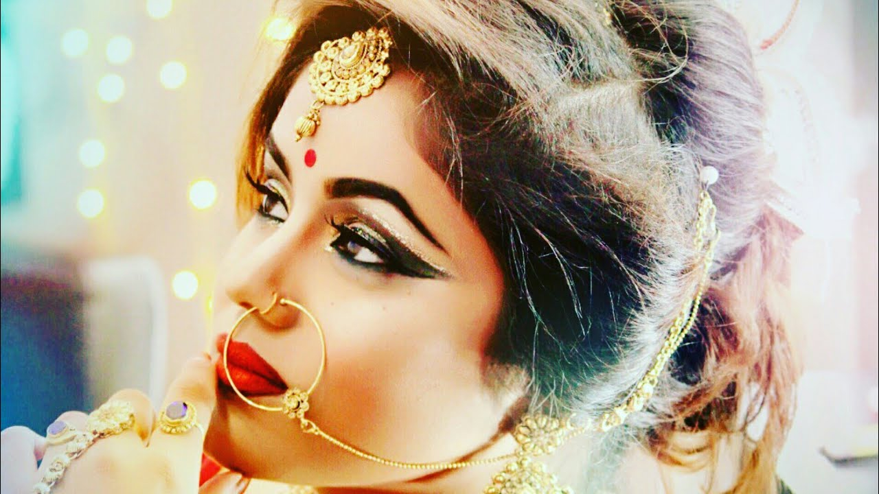 Bengali Eye Makeup Bengali Bridal Makeup Tutorial Arabic Eye Makeup Theme Youtube