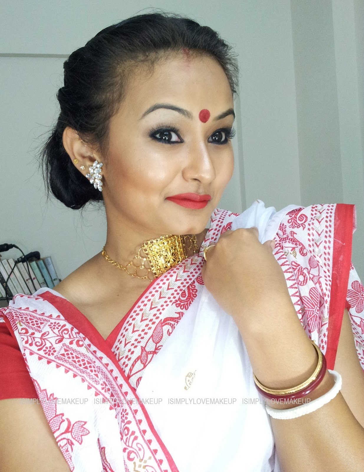 Bengali Eye Makeup Colours Of India Bengal Inspired Makeup Look Tutorial