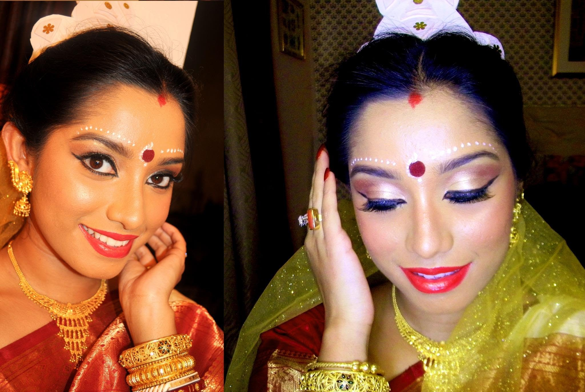 Bengali Eye Makeup Indian Bridal Makeup Tutorial Bengali Bride Makeup Colaboration