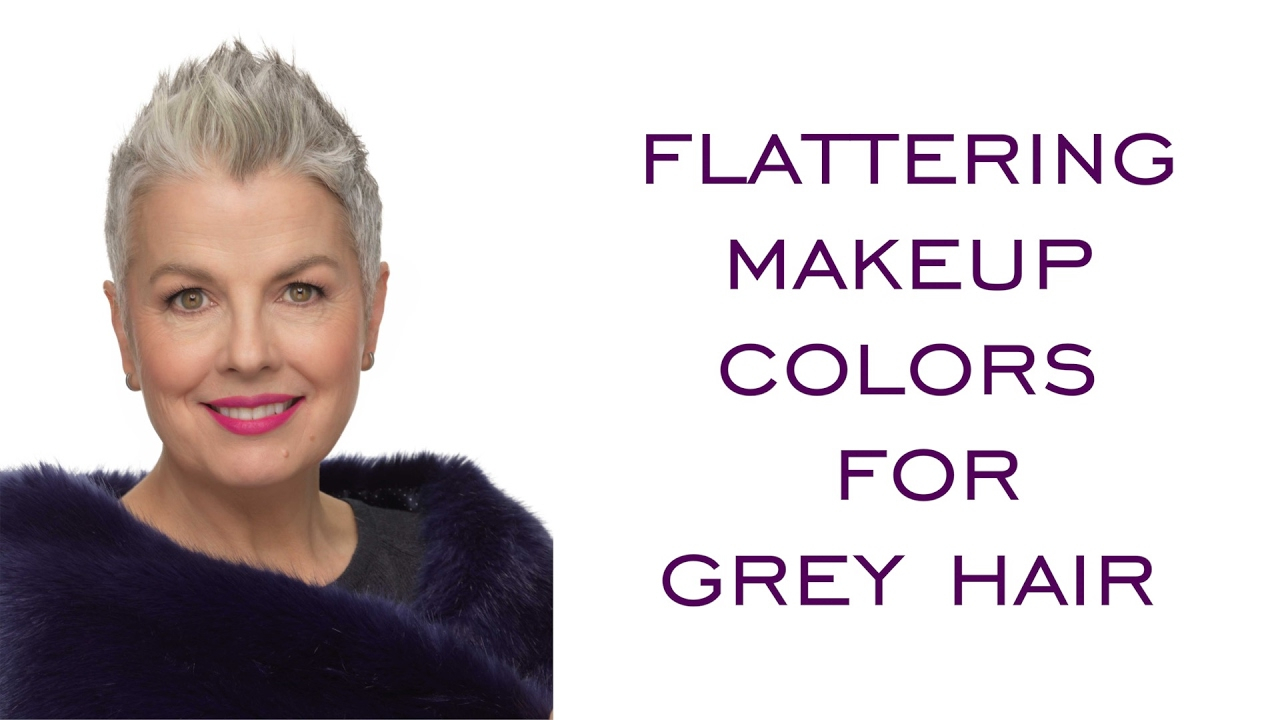 Best Eye Makeup For 50 Year Olds Flattering Makeup Colors For Grey Hair Youtube