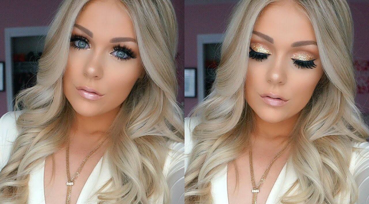 Best Makeup For Green Eyes And Blonde Hair Prom Makeup Tutorial 2016 Youtube