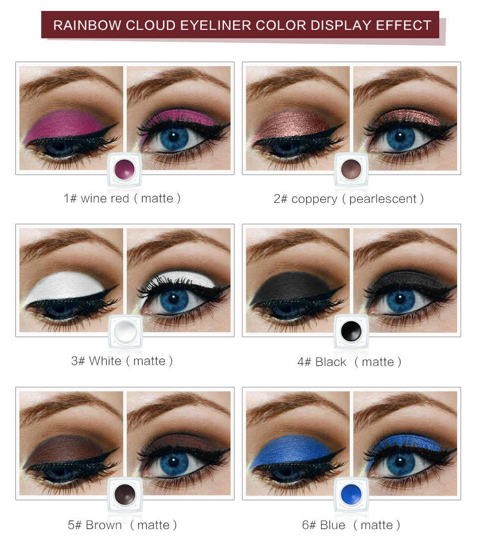 Black And White Eye Makeup Detail Feedback Questions About Huamianli Black Eyeliner Gel