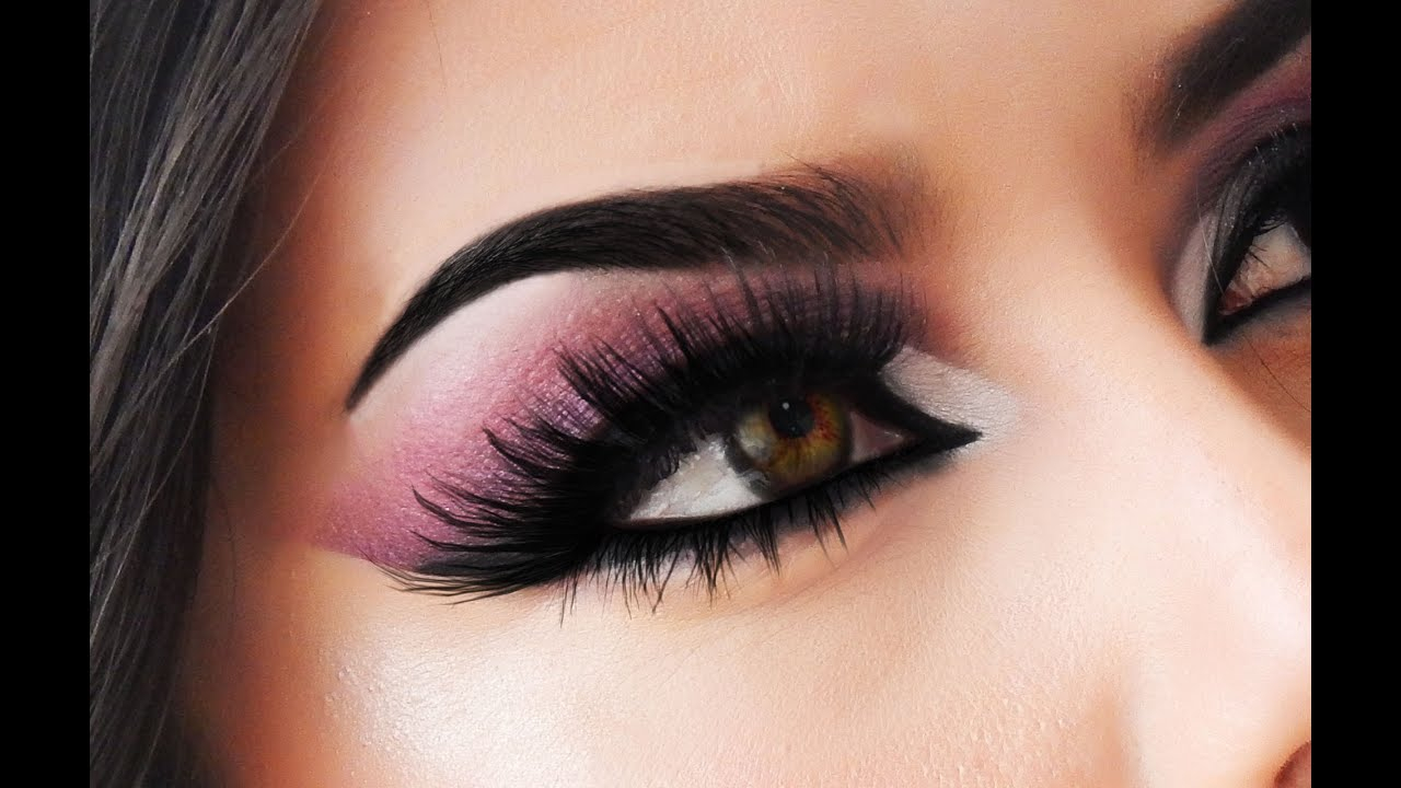 Black And White Eye Makeup Pink An Black Smokey Eye Alyssa Edwards Inspired Makeup Tutorial