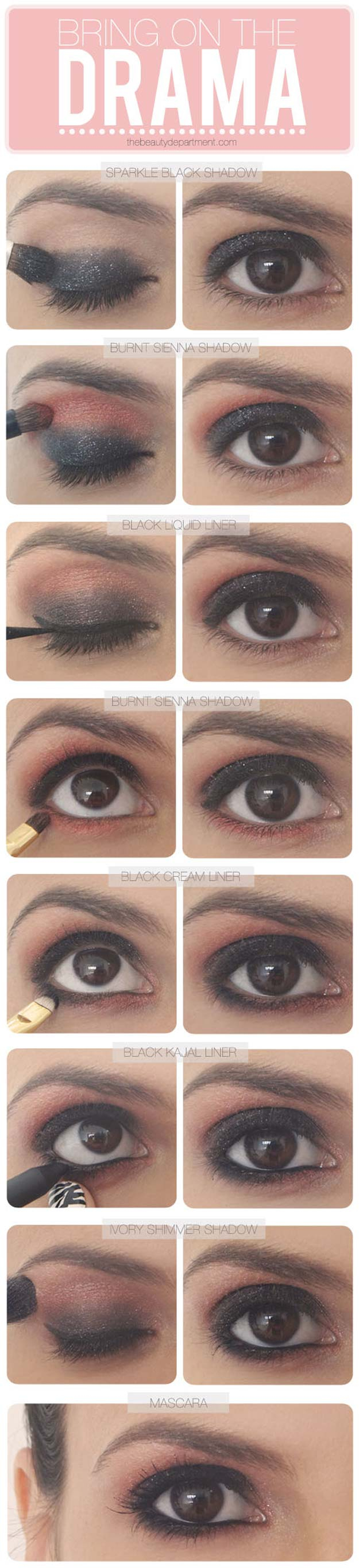 Black Eye Makeup Step By Step 34 Sexy Eye Makeup Tutorials The Goddess