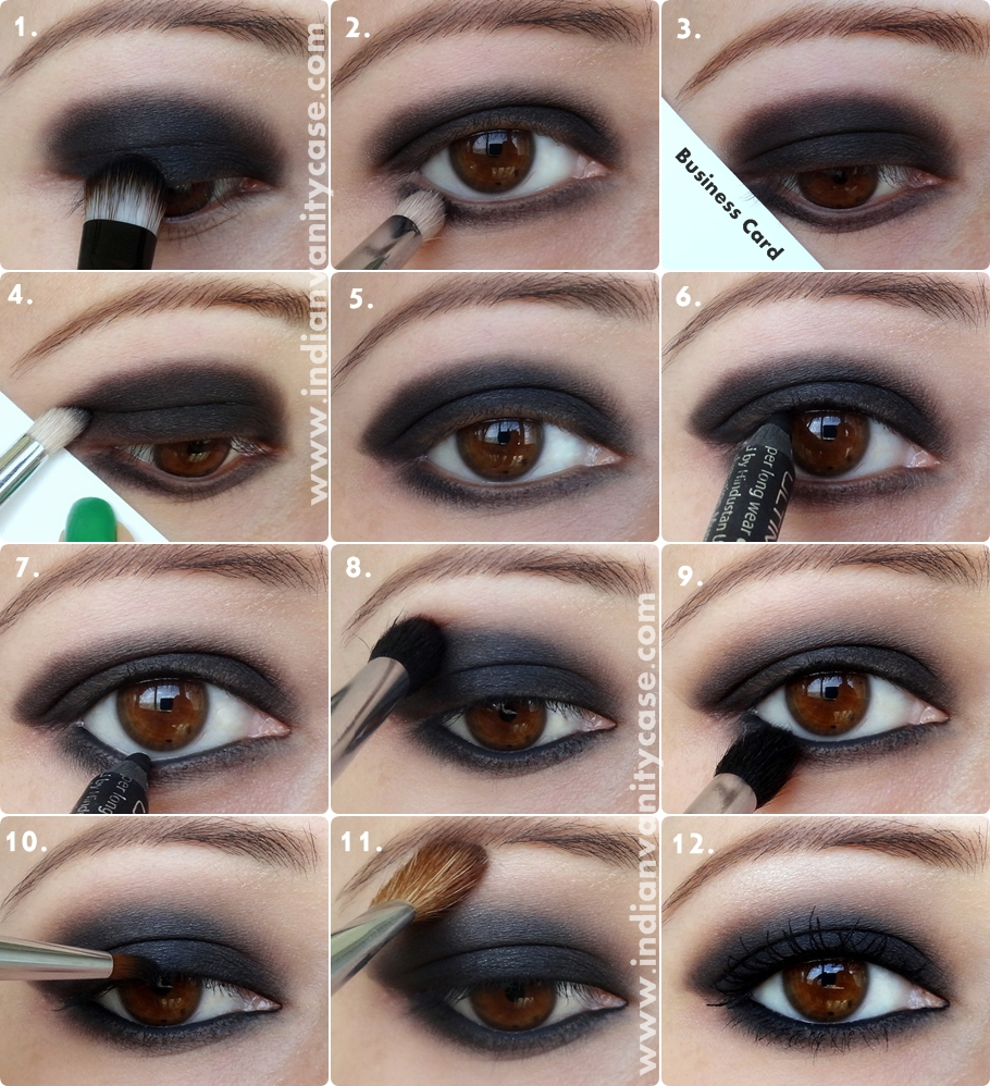 Black Eye Makeup Step By Step Black Smokey Eye Makeup Tutorial Beauty Ideas