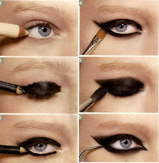 Black Winged Eye Makeup Bold Black Winged Eye Tutorial Chikk