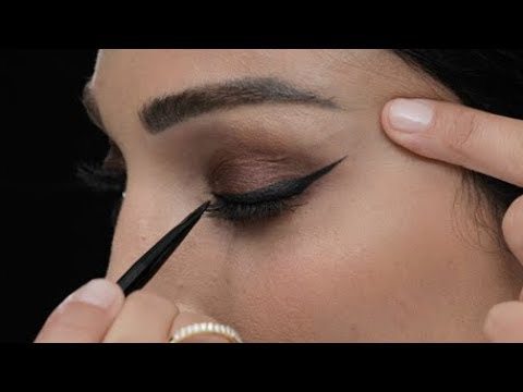 Black Winged Eye Makeup How To Party Eye Makeup Ft Dramatic Winged Eye Liner