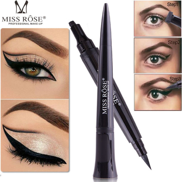 Black Winged Eye Makeup Winged Eyeliner Stamp Thin Black Vamp Cat Eye Waterproof Moulding