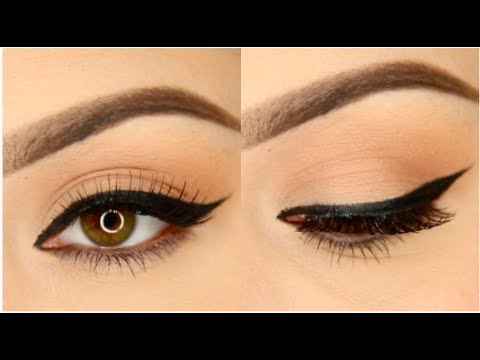 Black Winged Eye Makeup Winged Eyeliner Tutorial Youtube