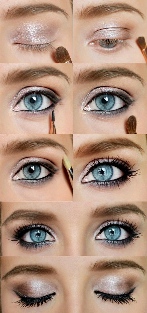 Blue Eye Makeup 12 Easy Step Step Makeup Tutorials For Blue Eyes Her Style Code