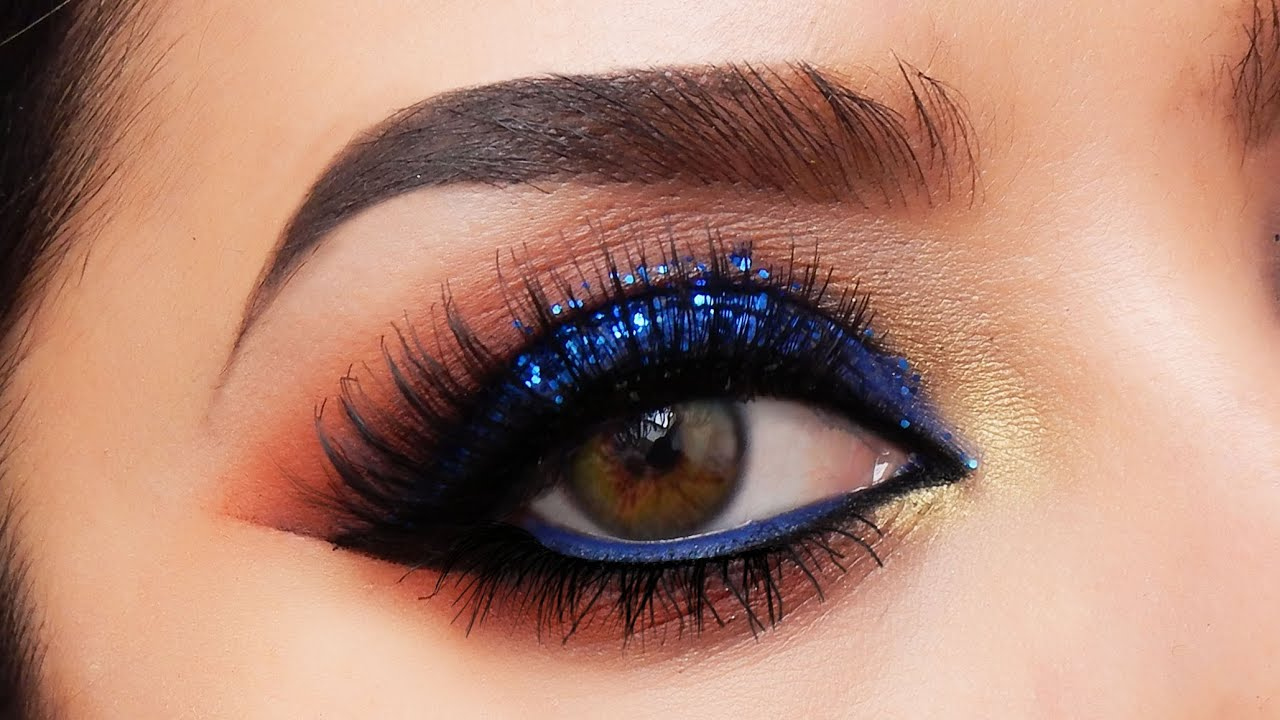 Blue Eye Makeup Electric Blue Smokey Eye Makeup Tutorial Youtube