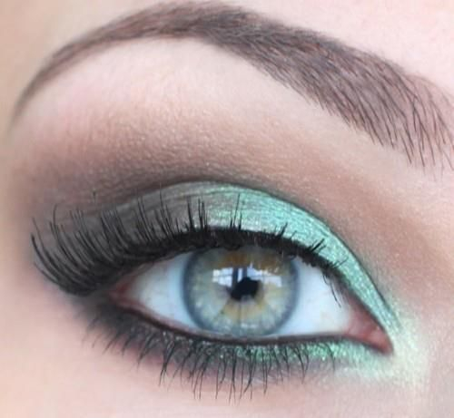 Blue Green Eyes Makeup Eyeshadow Love This Blue Green Eye Makeup Pinterest Green Eyeshadow
