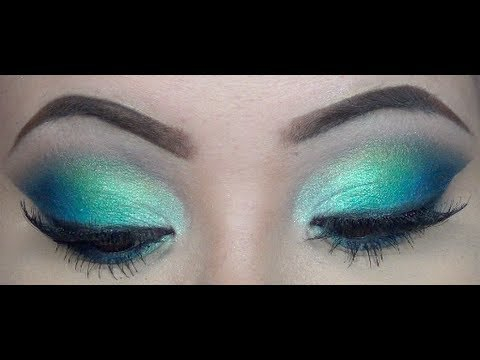 Blue Green Eyes Makeup Spring Makeup Tutorial Blue And Green Youtube