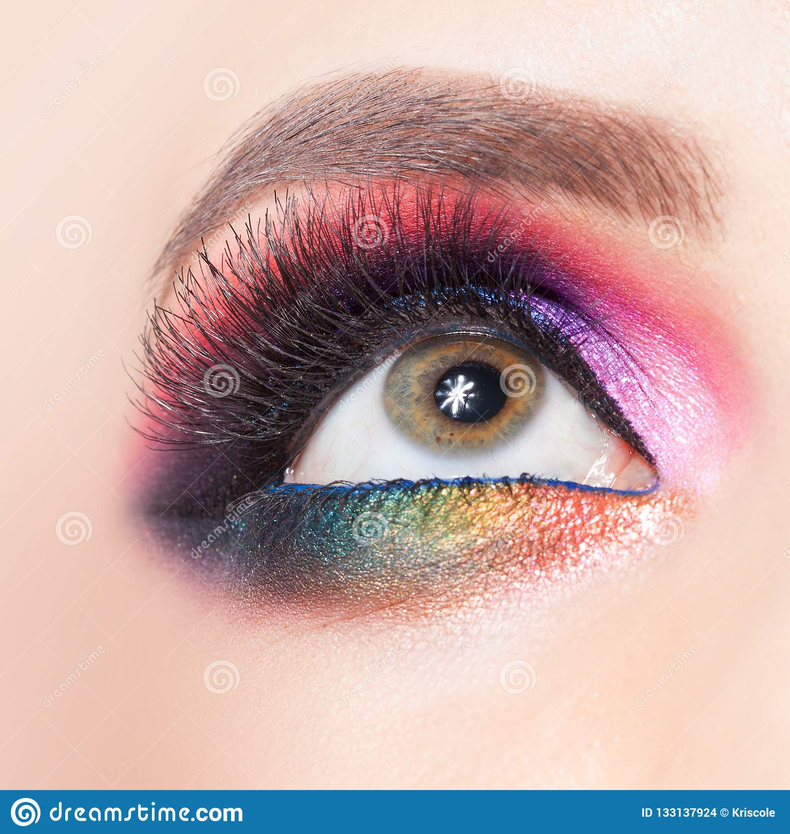 Bright Eye Makeup Amazing Bright Eye Makeup In Luxurious Blue Shades Pink And Blue