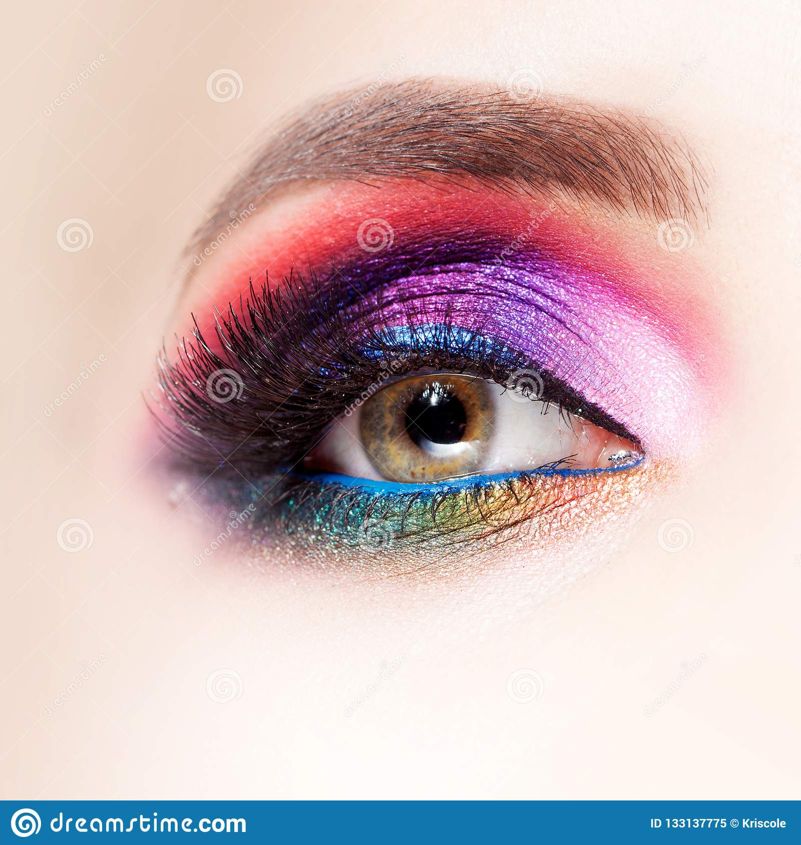 Bright Eye Makeup Amazing Bright Eye Makeup In Luxurious Blue Shades Pink And Blue