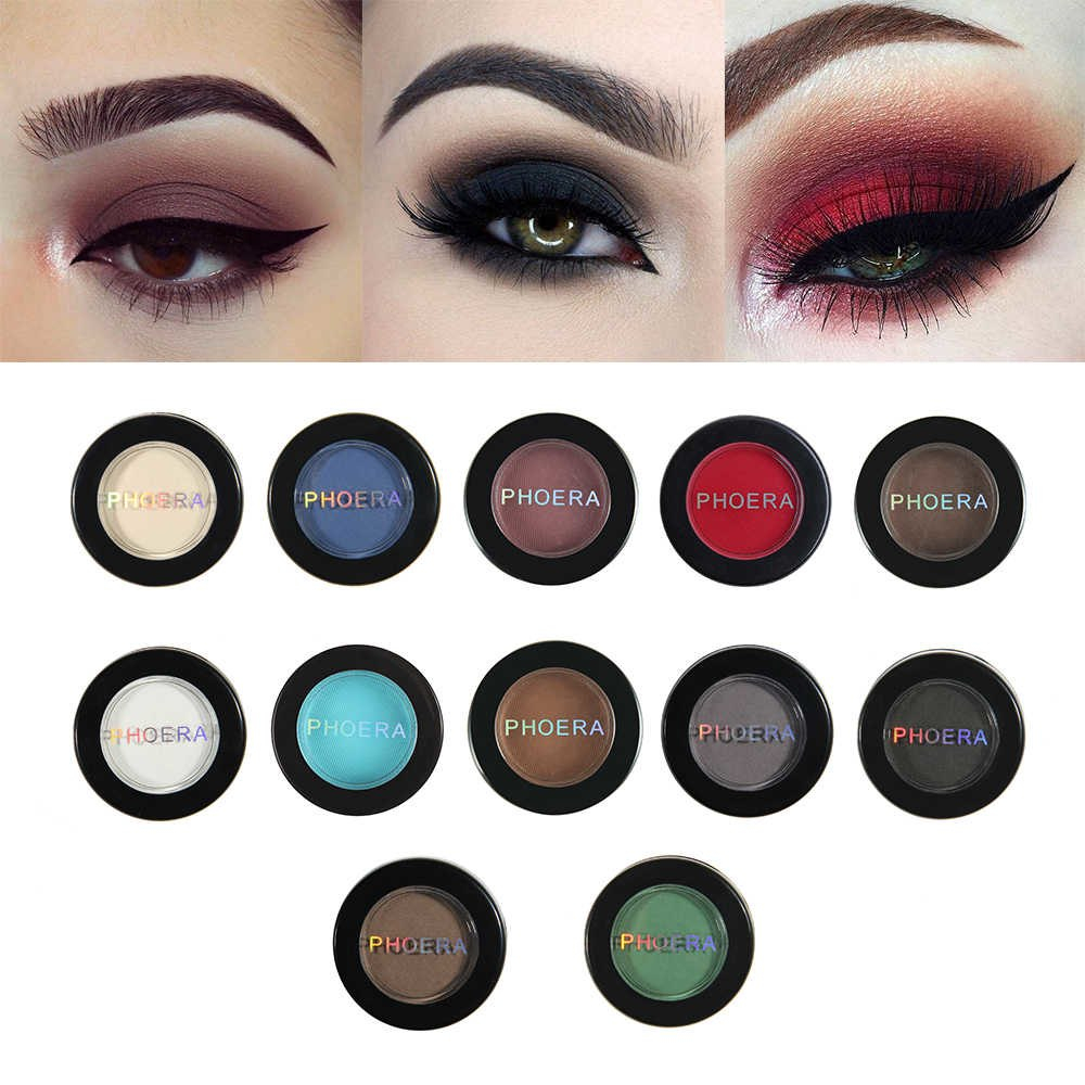 Bright Eye Makeup Detail Feedback Questions About Phoera 12 Colors Matte Eye Shadow
