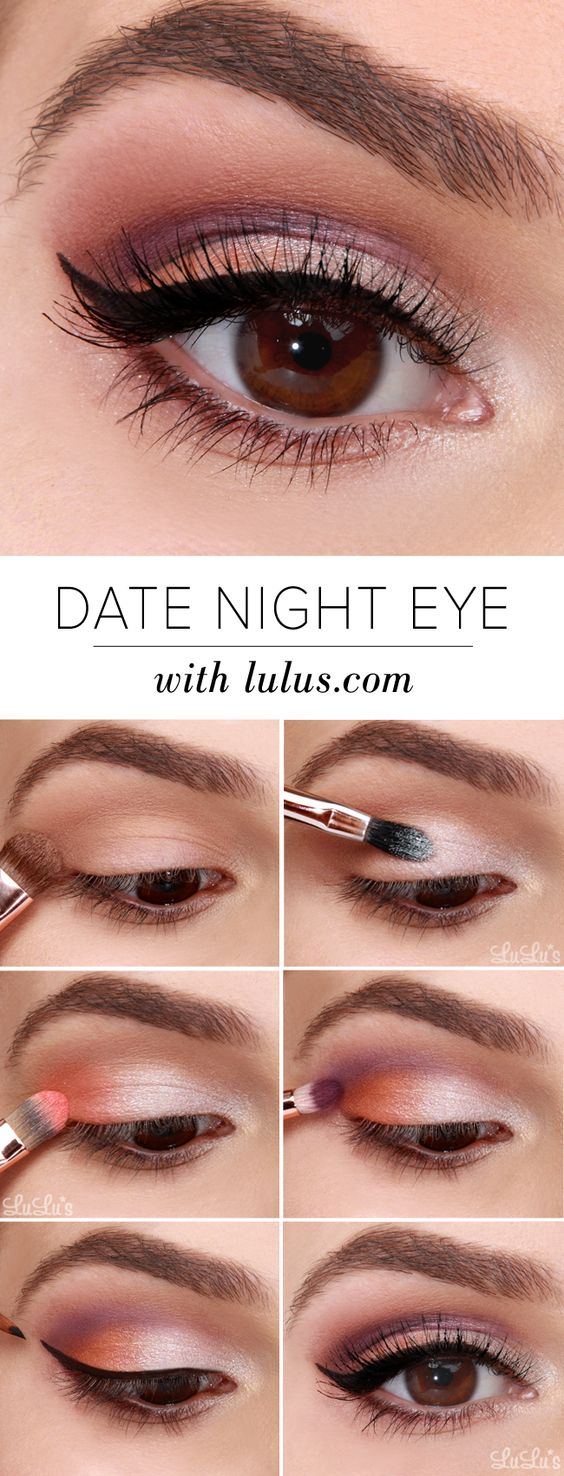 Brown And Purple Eye Makeup 10 Easy Step Step Makeup Tutorials For Brown Eyes