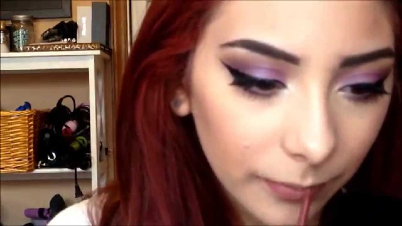 Brown And Purple Eye Makeup Makeup Tutorial Purple Makeup For Brown Eyes Youtube