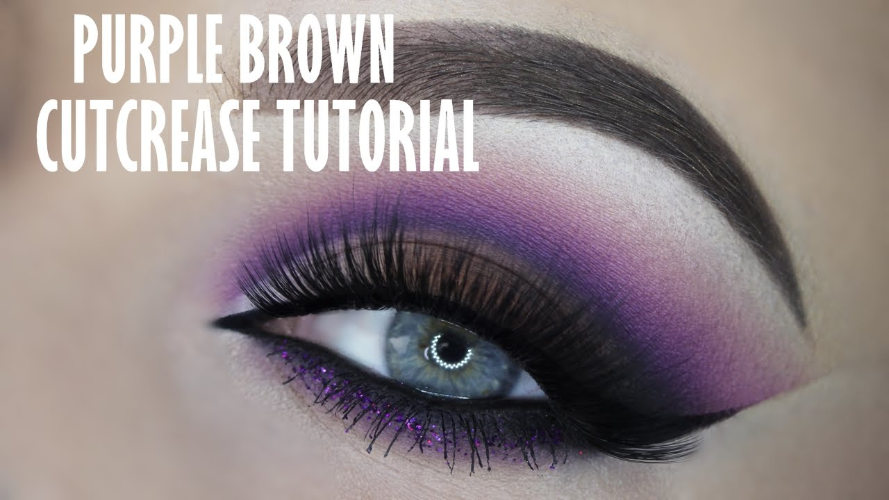 Brown And Purple Eye Makeup Purple And Brown Smokey Cutcrease Youtube
