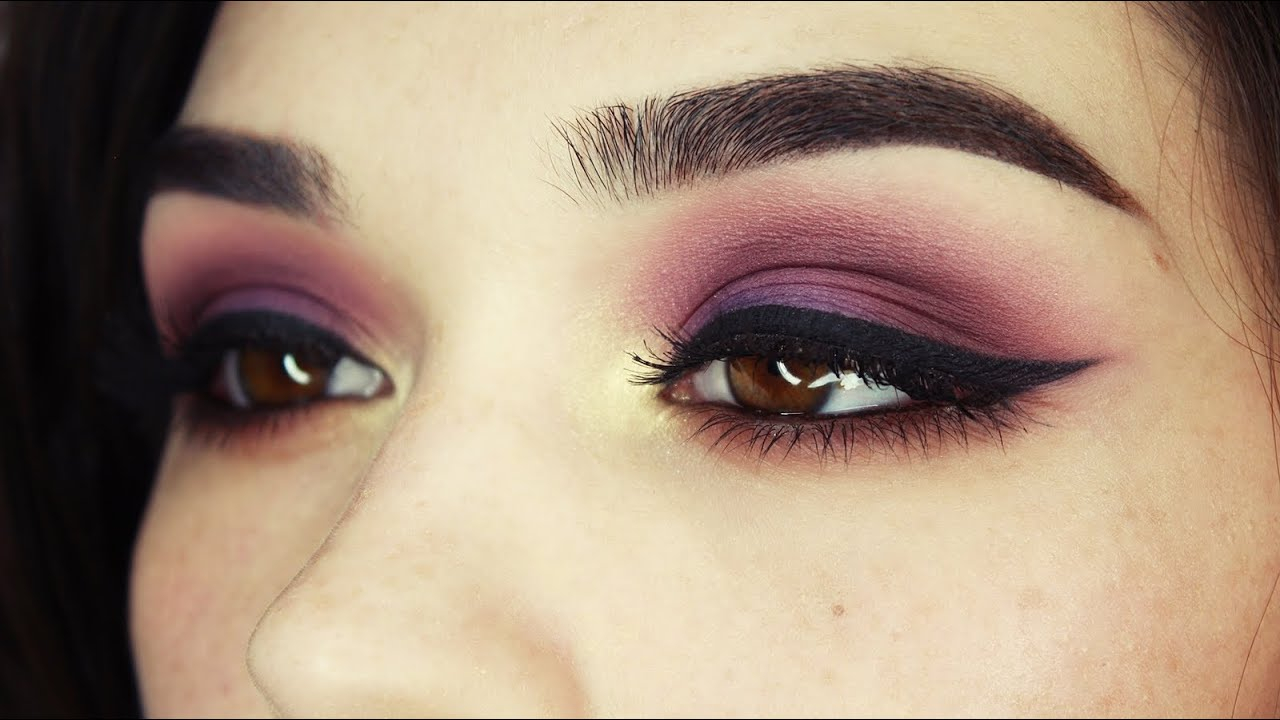 Brown And Purple Eye Makeup Purplegoldbrown Eye Makeup Tutorial Youtube