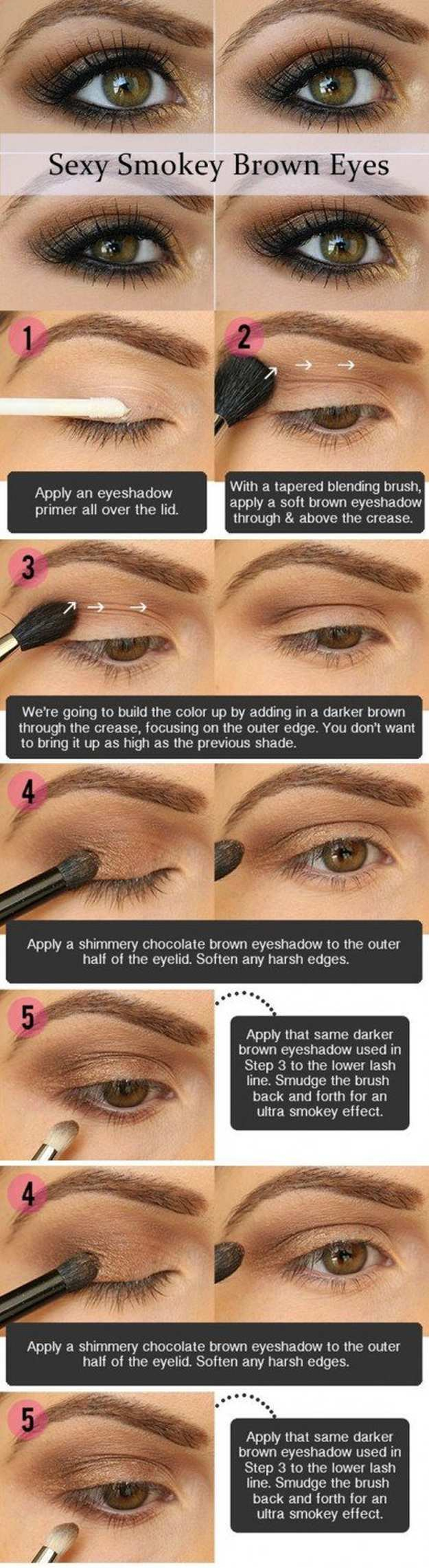 Brown Eye Makeup Tutorial Gorgeous Easy Makeup Tutorials For Brown Eyes Makeup Tutorials