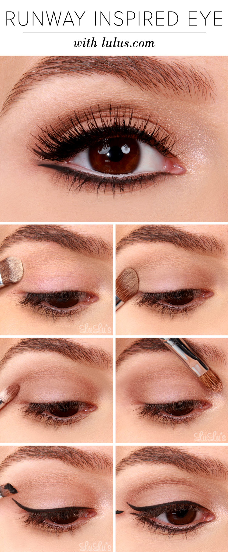 Brown Eye Makeup Tutorial Lulus How To Runway Inspired Black Eyeliner Makeup Tutorial Lulus