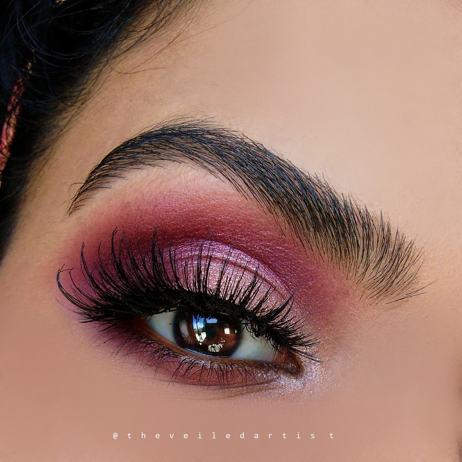Burgundy Eye Makeup Romantic Shimmery Pink And Burgundy Smokey Eyes Tutorial Fall