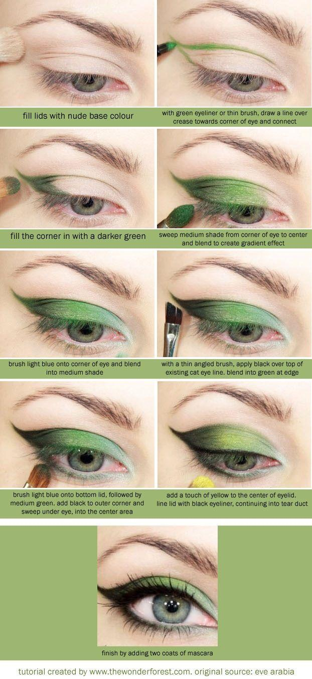 Butterfly Eye Makeup Makeup Green Butterfly Eyeshadow Tutorial 2517600 Weddbook