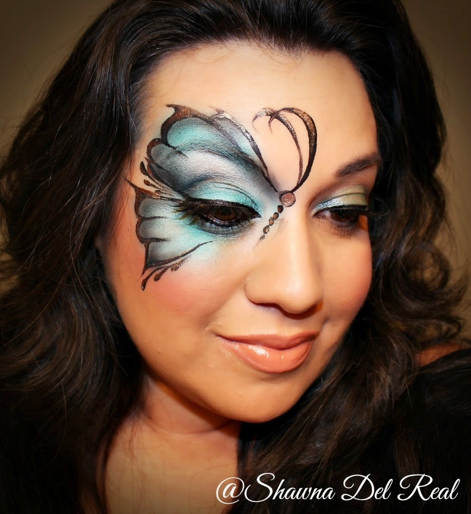 Butterfly Eye Makeup Shawna D Make Up Butterfly Airbrush Face Painting Tutorial