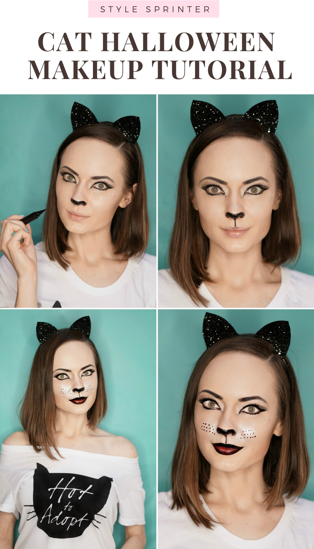 Cat Eye Makeup Halloween Cat Makeup Easy To Repeat Halloween Makeup Tutorial