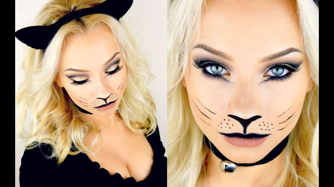 Cat Eye Makeup Halloween Last Minute Halloween Kitty Cat Makeup Tutorial 2015 Youtube