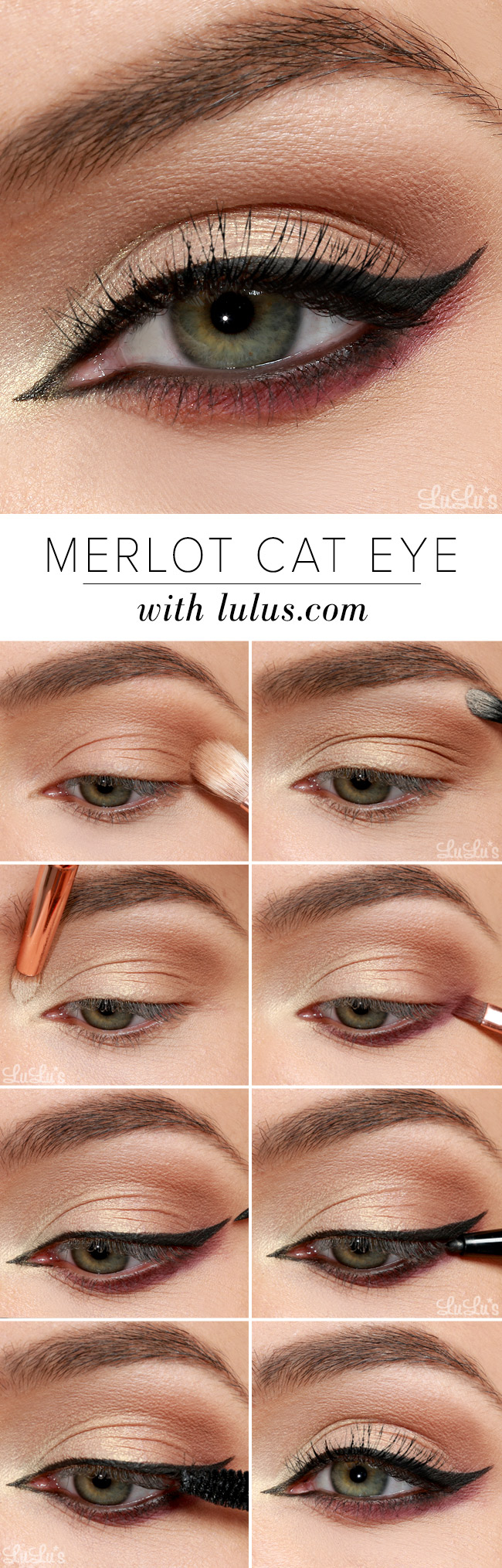 Cat Eye Makeup Halloween Lulus How To Merlot Cat Eye Makeup Tutorial Lulus Fashion Blog