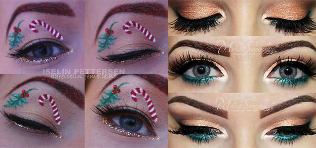 Christmas Eye Makeup Ideas Creative Christmas Party Or Fantasy Eye Make Up Ideas Looks X