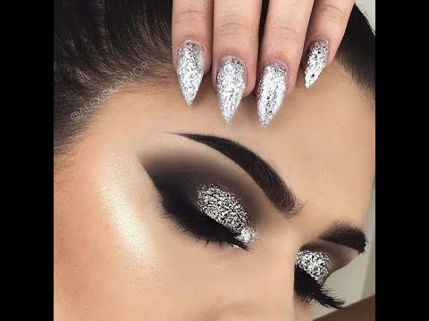 Classy Eye Makeup Classy Silver Glitter Eye Makeup Tutorial Youtube