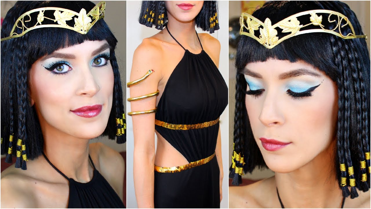 Cleopatra Eye Makeup Cleopatra Halloween Costume Makeup Tutorial Youtube