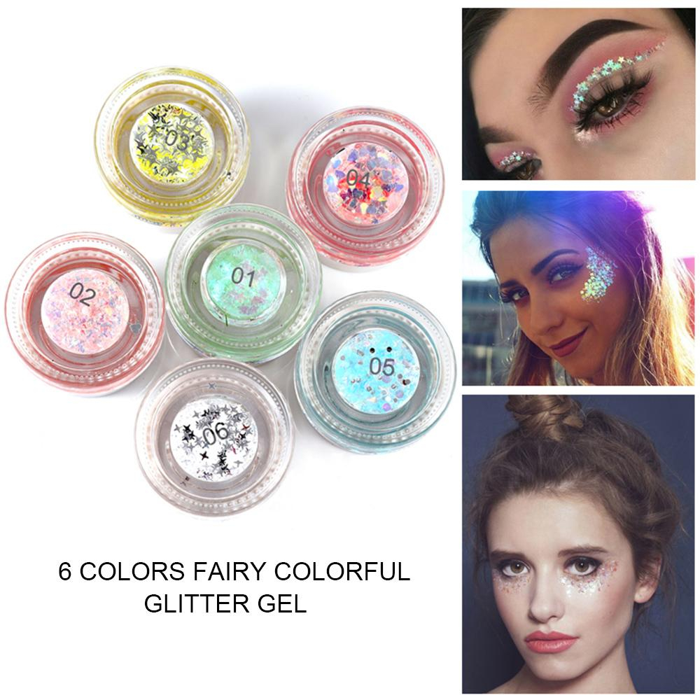 Colorful Eye Makeup Handaiyan Fairy Colorful Eye Shadow Glitter Gel Charming Eyeshadow