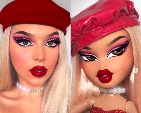 Cute Doll Eye Makeup Bratz Challenge Makovers Have Gone Viral On Social Media