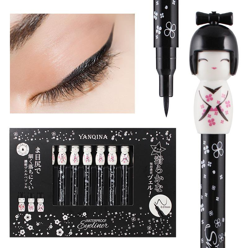 Cute Doll Eye Makeup Yanqina Brand Cute Doll Black Eyeliner Pencil Women Eyes Makeup