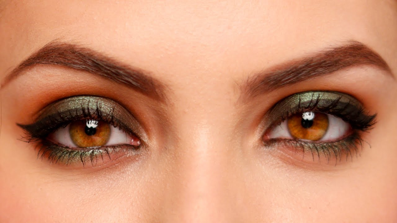 Deep Set Eyes Makeup Green Smokey Eyes Makeup Tutorial For Beginners With Brown Or Hazel