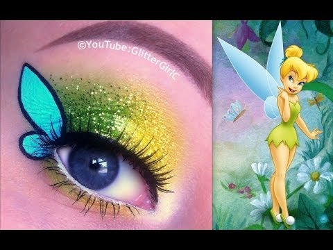 Disney Eye Makeup Disneys Tinkerbell Makeup Tutorial Youtube