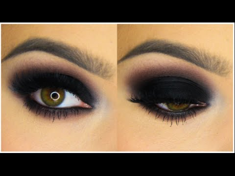 Easy Dark Eye Makeup Classic Black Smokey Eye Tutorial Youtube