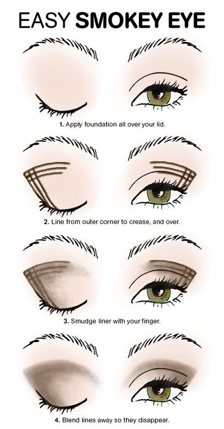 Easy Dark Eye Makeup How To Do Smokey Eye Makeup Step Step With Pictures