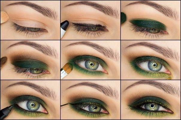 Evening Makeup Looks For Green Eyes Step Step Eye Makeup Pics My Collection